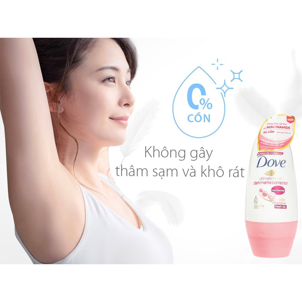 Lăn Khử Mùi Dove Ultimate Repair Fresh Lily 40ml