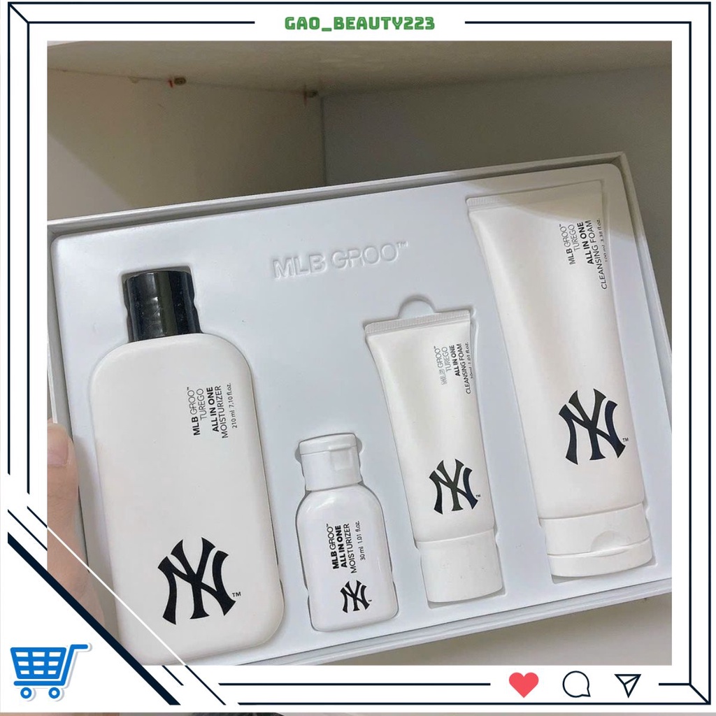 Xả Kho - Set Dưỡng Ẩm Sáng Da Mlb Groo Turego All In One Grooming ( Nội Địa Hàn )
