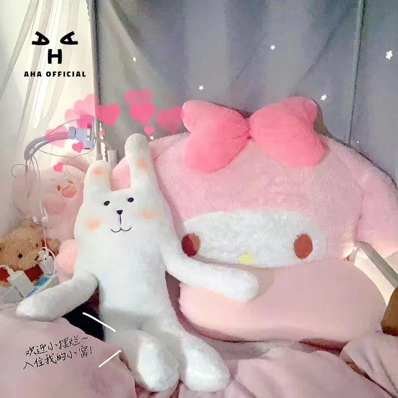 Thỏ Nhồi Bông Màu Trắng Dễ Thương Dùng Làm Quà Tặng Sinh Nhật