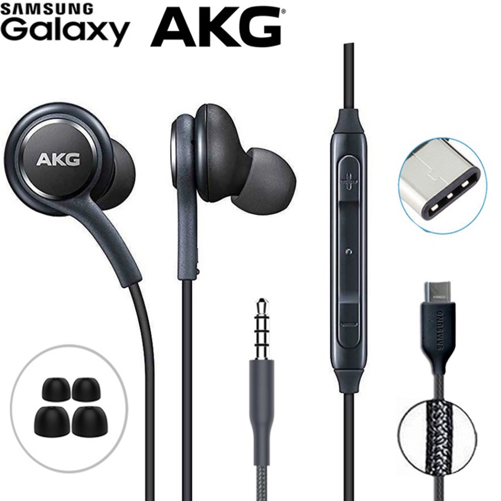 Tai nghe nhét tai AKG Samsung Note10+ phiên bản mới chính hãng,tai nghe nhét tai phù hợp chân type C và jack 3.5 có BH
