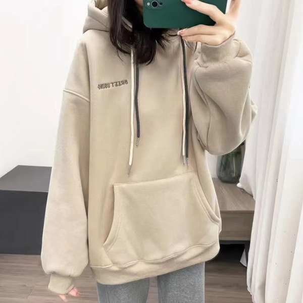 Áo Sweater Dáng Rộng Ấm Áp Thời Trang Thu Đông Cho Nữ