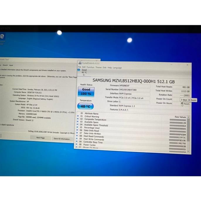 Máy tính bảng HP Elite X2 G4 Tablet Core i5-8365U, Ram 8GB, SSD 128GB, 13.3" 3K Cảm Ứng K9Q