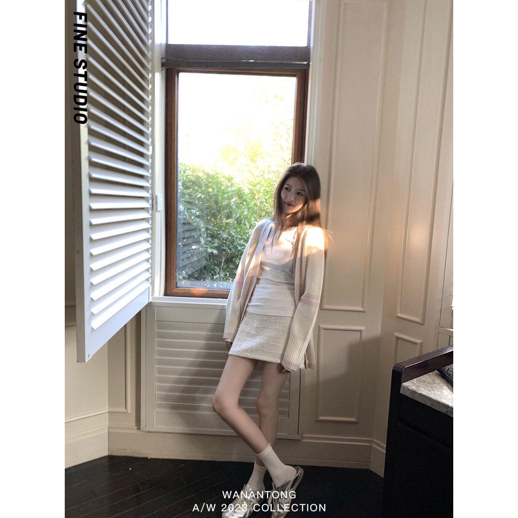 Áo Khoác Len Dệt Kim Thời Trang Mùa Thu Dành Cho Nữ