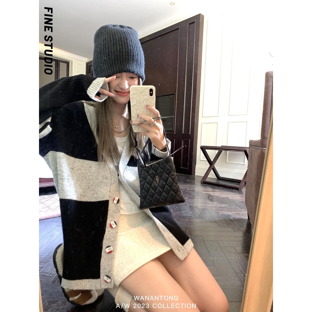 Áo Khoác Len Dệt Kim Thời Trang Mùa Thu Dành Cho Nữ