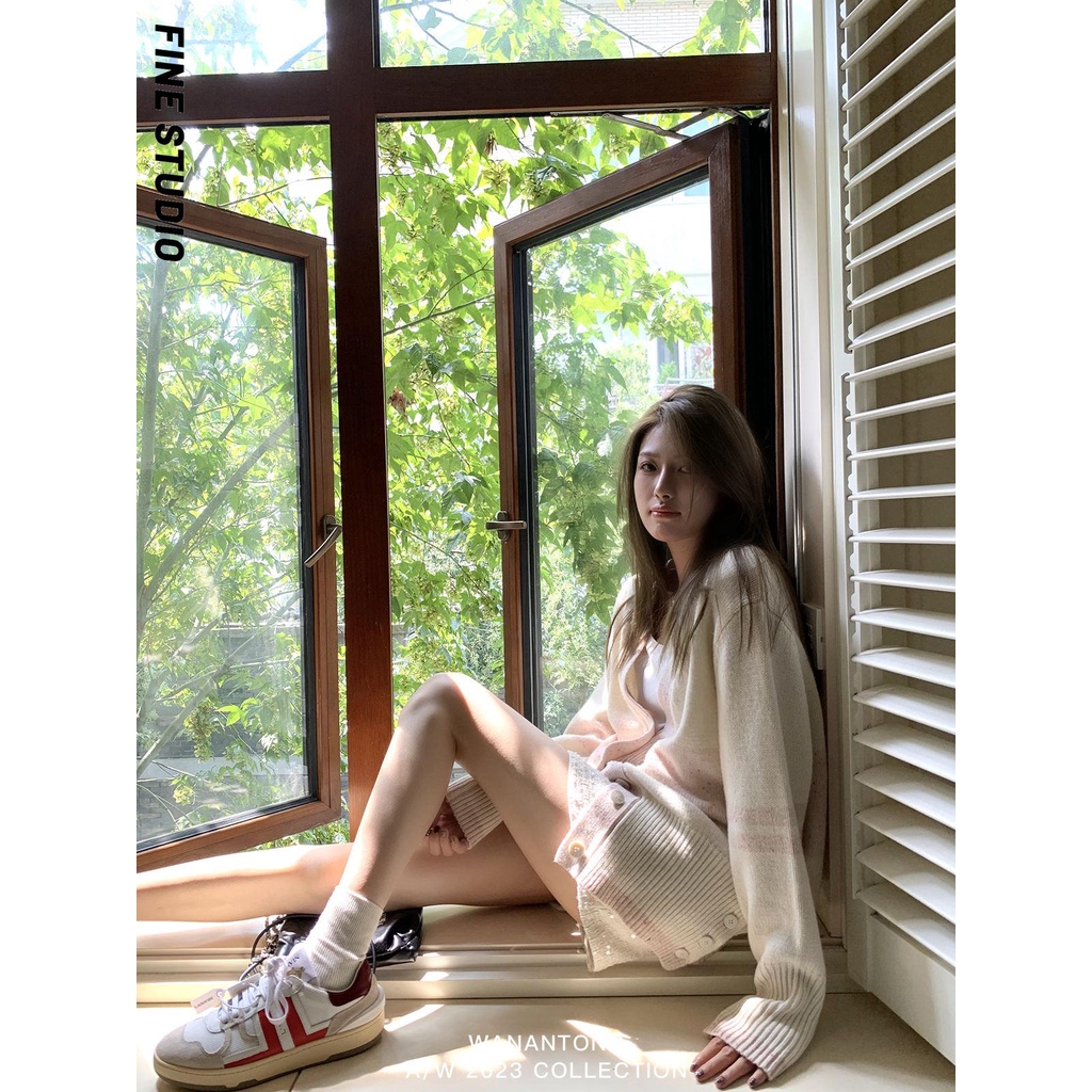 Áo Khoác Len Dệt Kim Thời Trang Mùa Thu Dành Cho Nữ