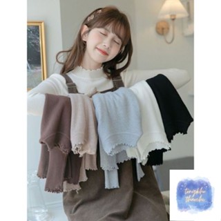  Áo Len Tay Dài Ôm Body Cổ 3p Viền Bèo Áo Len Tăm Dáng Dài Siêu Co Dãn Phối Hợp Các Loại Váy Quần | Tổng Kho Thảo Chi 