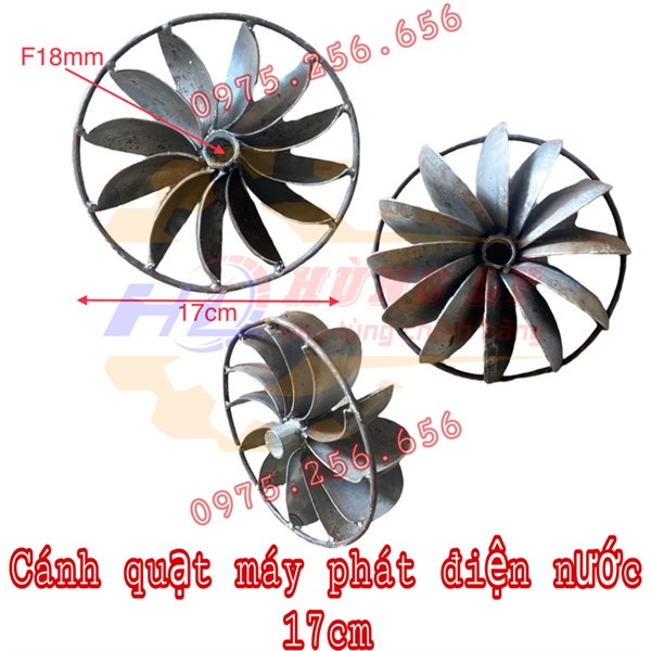 Cánh quạt máy phát điện nước 0.3KW-17CM Phụ tùng máy phát điện nước Phụ tùng Hùng Lỳ