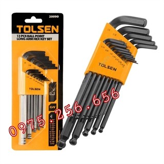 Bộ lục giác đầu bi hệ inch 13pcs 20090 tolsen phụ tùng hùng lỳ
