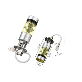 Bóng đèn led h3-100w ánh sáng vàng 12-24v