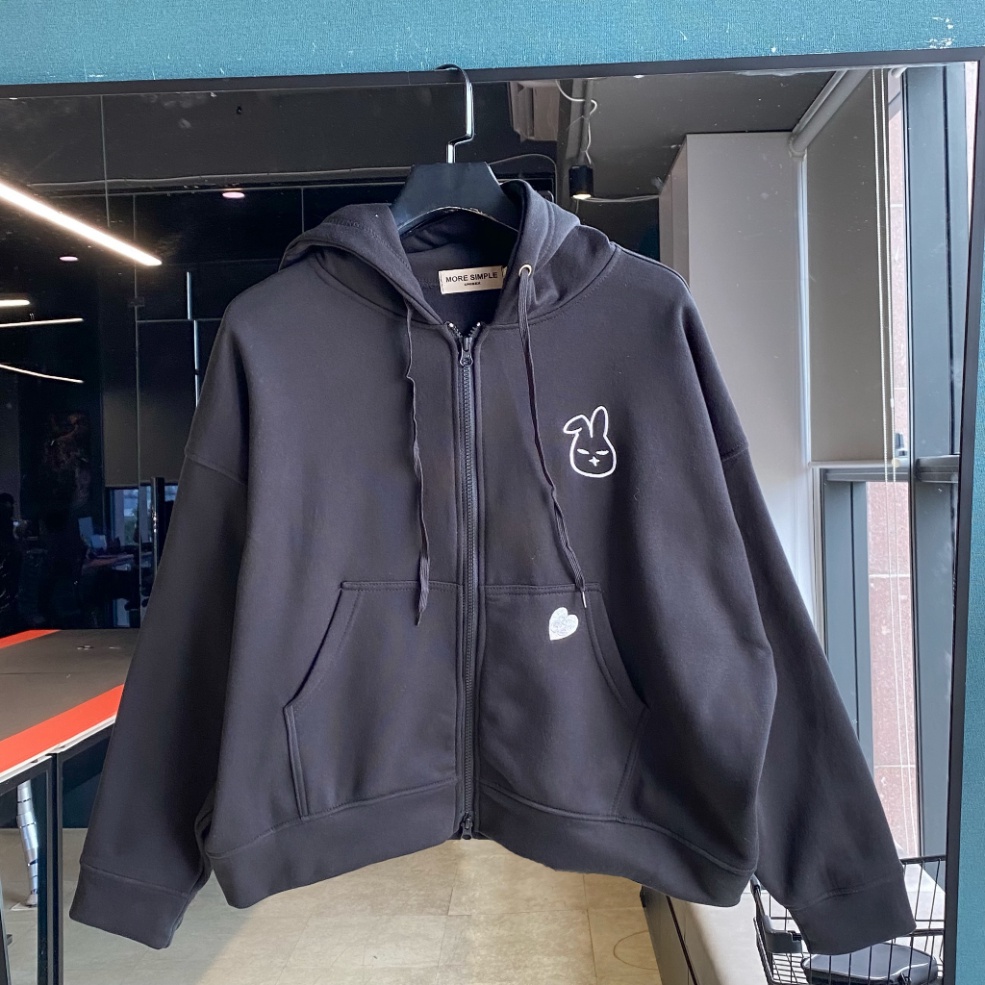 Áo khoác hoodie form BOXY phong cách streetwear. Hai dây kéo