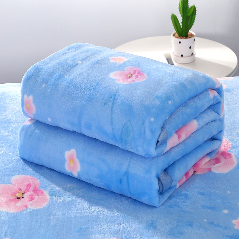 Chăn Lông Cừu flannel In Hình Mèo Dễ Thương Cho Mùa Hè