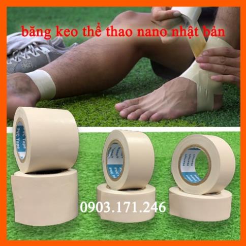 Băng Keo Thể Thao, Băng Keo Thể Thao Nano, Băng Keo Đá Bóng Màu Kem