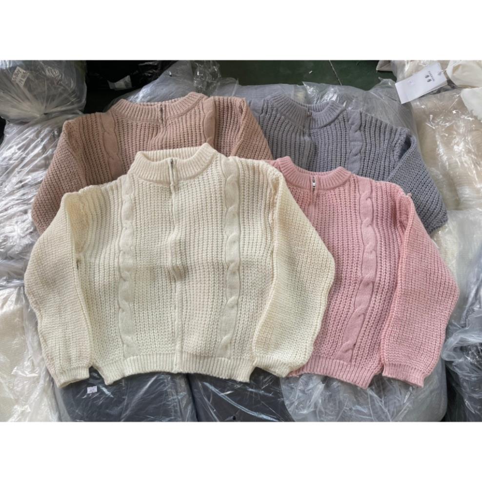 ÁO KHOÁC len vặn thừng kéo khoá - Laddy Store - Aokhoaclenkeokhoa3193_P3K4