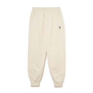 Quần nì jogger M L B unisex lưng thun Basic Logo thêu