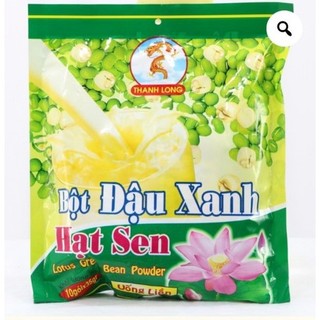 Bột đậu xanh hạt sen NGUYÊN CHẤT Thanh Long uống liền Lotus green bean powder 10 gói x35gr