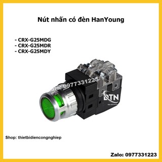 Hanyoung nút nhấn có đèn 24v crx-g25mdg crx-g25mdr crx-g25mdy