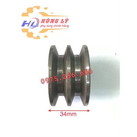 Puly 24*60mm 2 Rãnh A puly các loại phụ tùng máy nông nghiệp phụ tùng Hùng Lỳ
