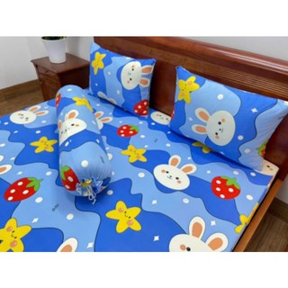 Bộ drap thun lạnh hàn quốc 4 món. nệm <15cm
