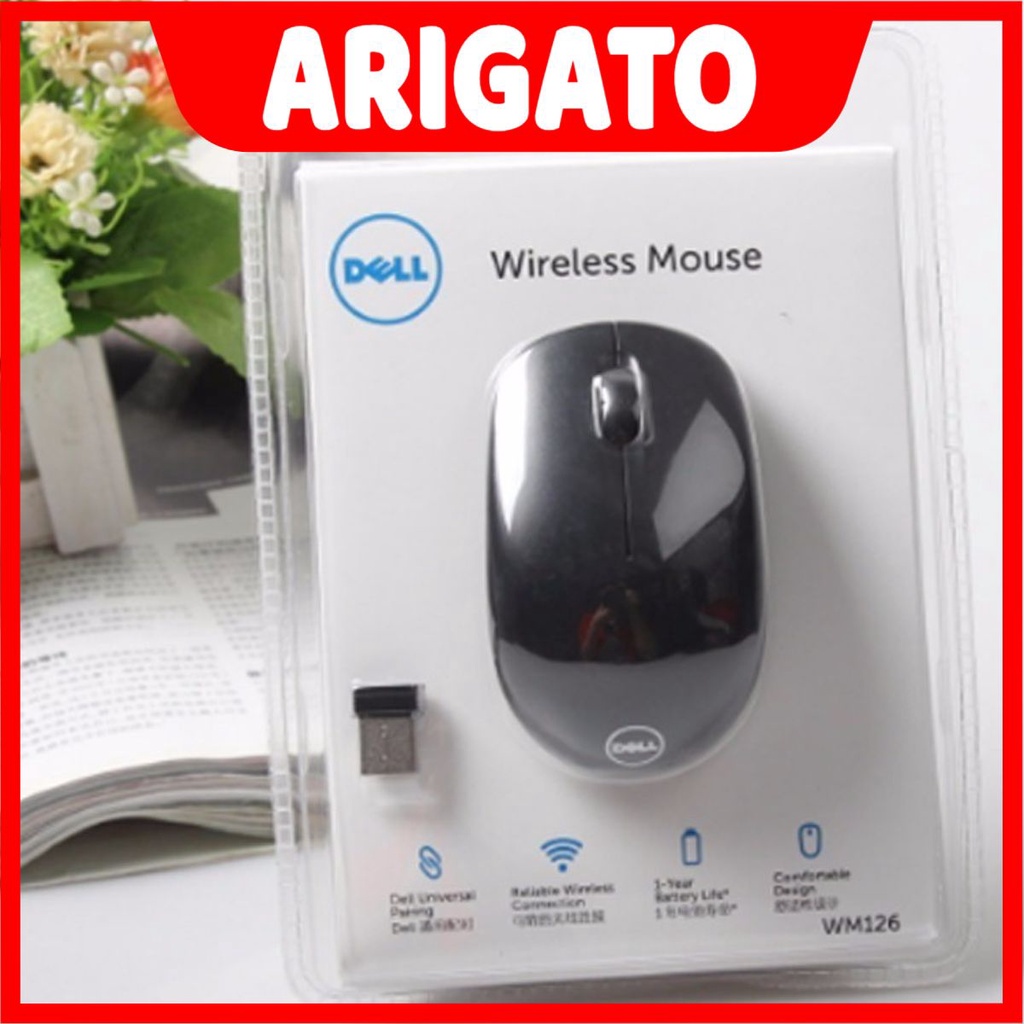 Chuột không dây WM126 Forter v181 - Aigo Q34 - Arigatoo M220 dùng cho máy tính mới 100% bảo hành 12 tháng lỗi 1 đổi 1