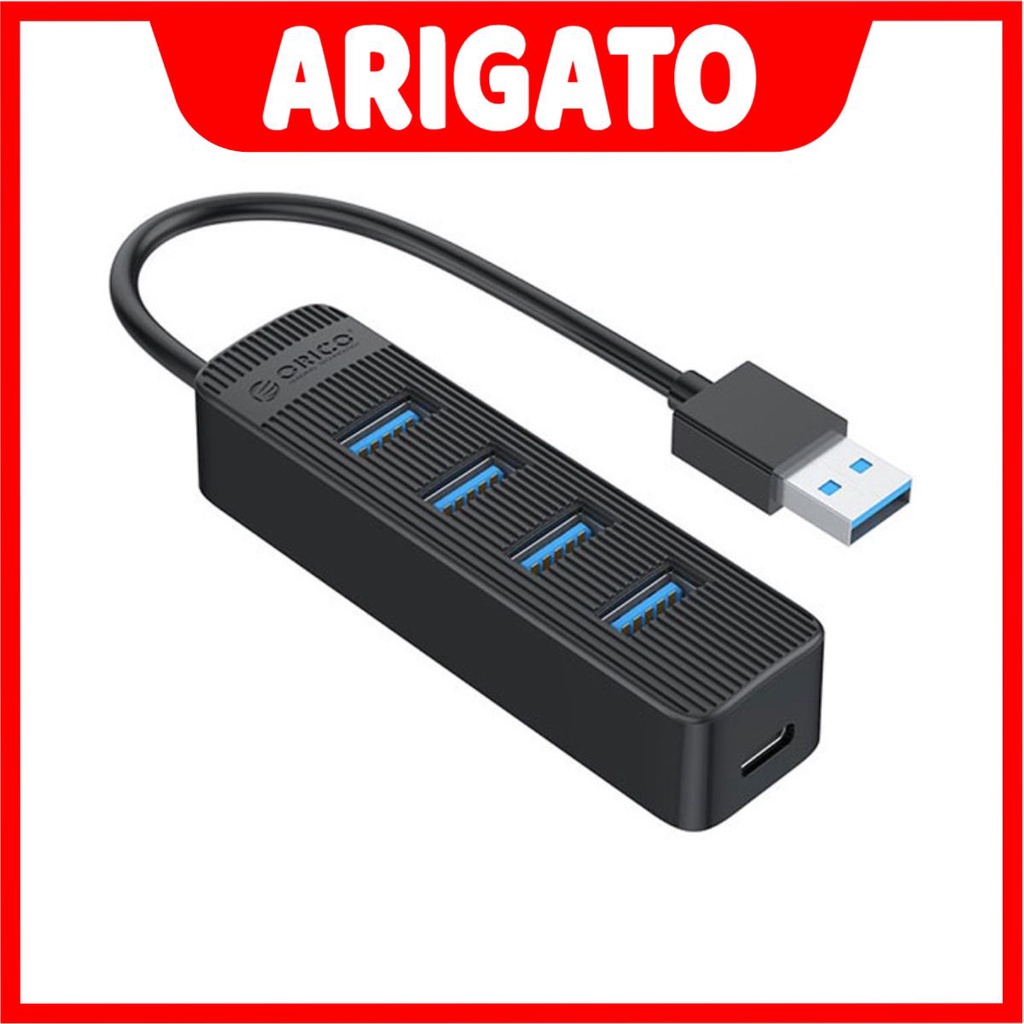 Bộ chia USB 1 ra 4 cổng USB 2.0 3.0 Hub chia USB Orico bảo hành 06 tháng ARIGATO HUB2 hàng xịn