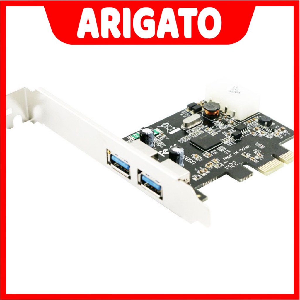 Card mạng PCI to Lan Express H61 - Card Mở Rộng PCI Express 2 Cổng USB 3.0 hàng chất lượng cao ARIGATO