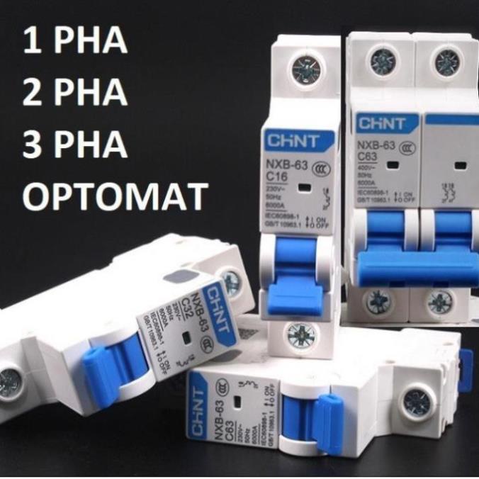 Chint Cầu dao tự động CB TÉP 1 pha 2 pha 40A 63A (hàng chính hãng)