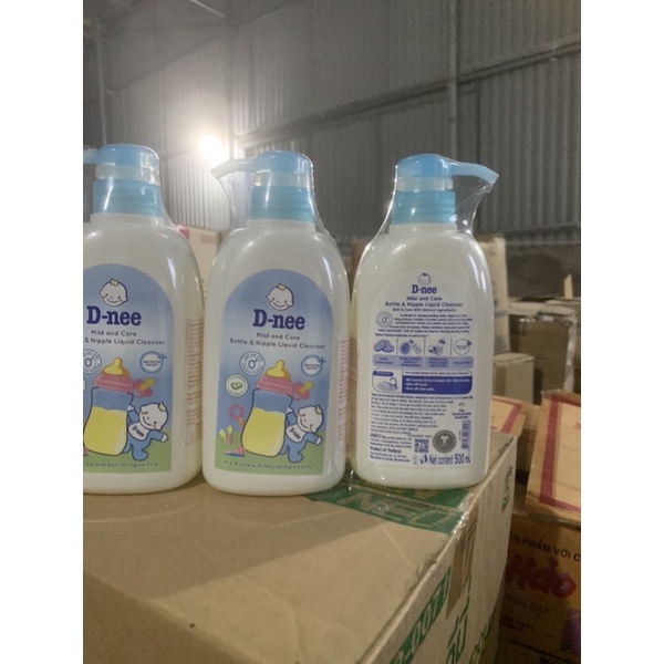 Nước Rửa Bình Sữa Dnee 500ml , Súc Bình Rửa Núm Ti Dnee Chai Nhựa