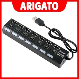 [HÀNG CHUẨN] Bộ chia usb 1 ra 7 hup usb 7 port bảo hành 03 tháng