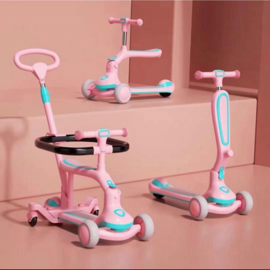 Xe trượt scooter COCOBEE 3 in 1 3 bánh phát sáng có đèn có nhạc cho bé