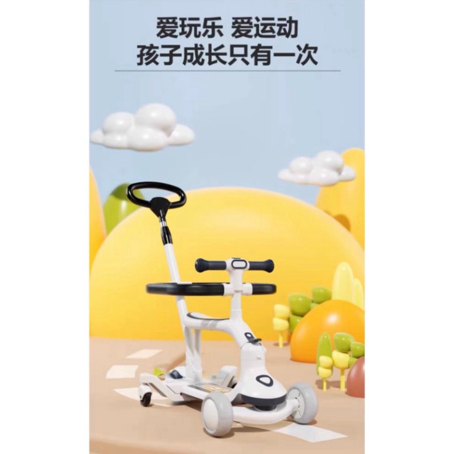 Xe trượt scooter COCOBEE 3 in 1 3 bánh phát sáng có đèn có nhạc cho bé