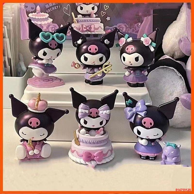 Trong kho✠Sanrio Blind Box Kulomi Tiệc sinh nhật Series Tay văn phòng Aberdeen Máy tính để bàn Trang trí