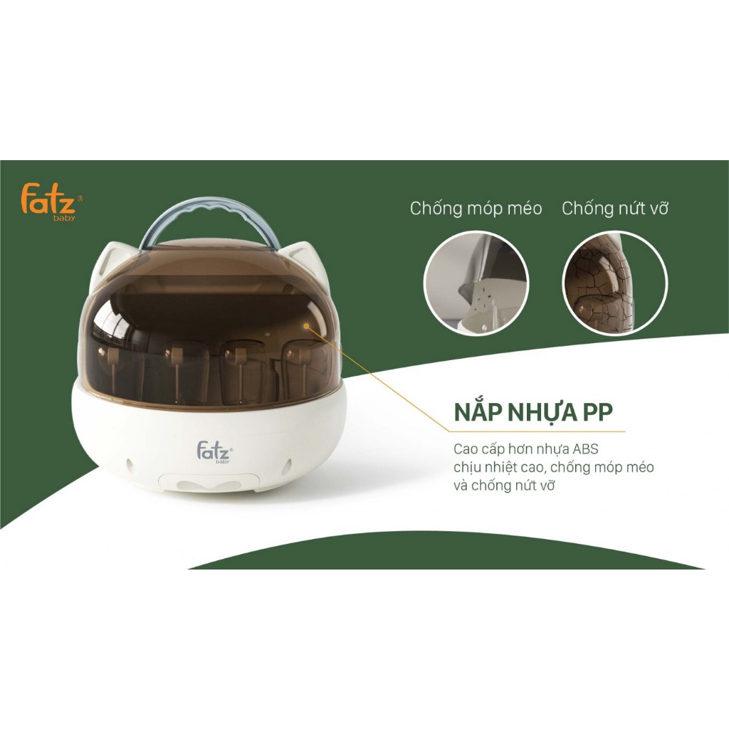 Máy úp bình sữa Fatz Baby Tidy 1 Tiệt trùng UVC Sấy khô và Bảo Quản FB4268WM