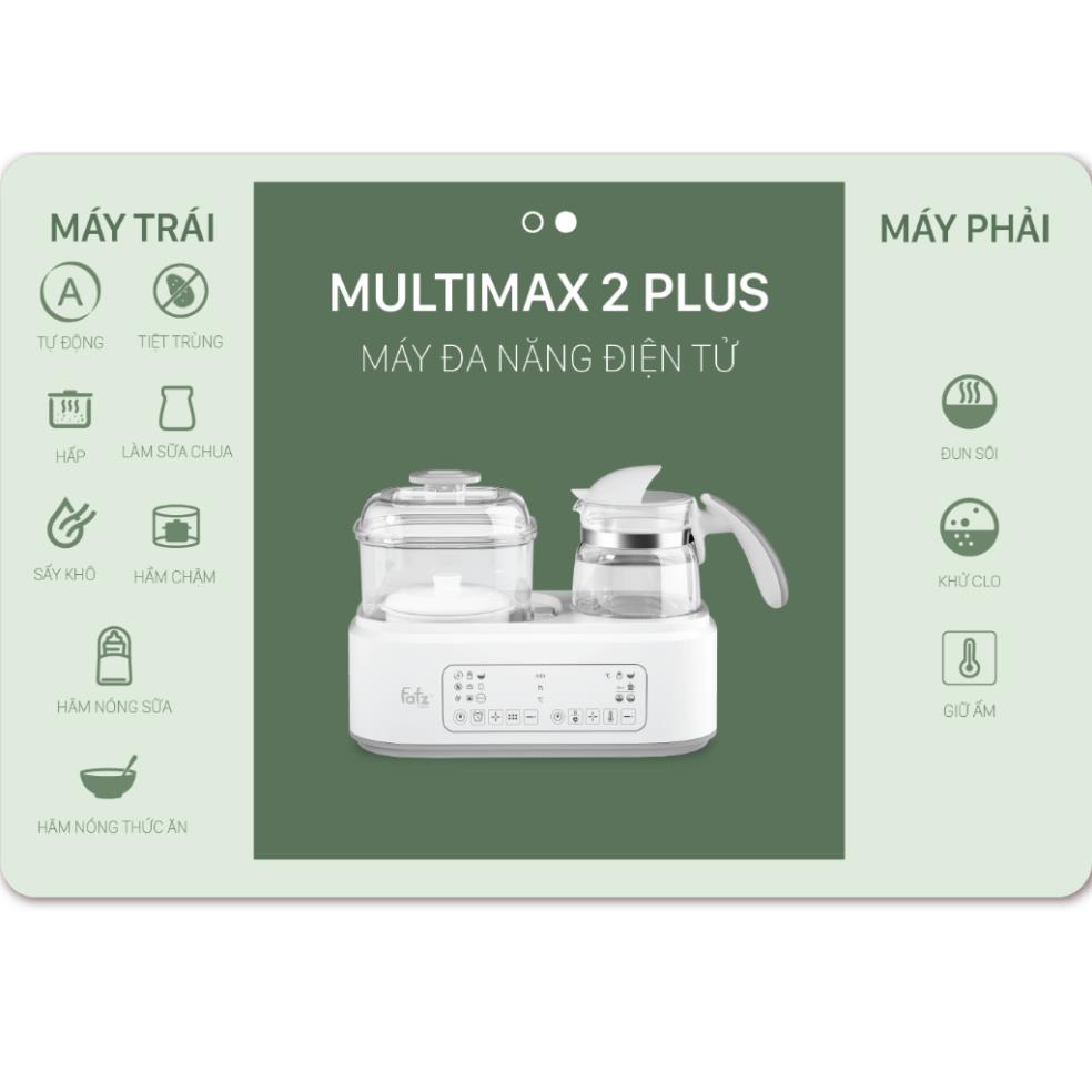 Máy đa năng điện tử Fatz Baby Multimax 2 Plus Tiệt trùng Sấy Khô Hâm sữa Nấu cháo chậm Đun nước FB9025SL