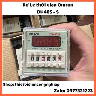 Rơ le thời gian omron dh48s-s , relay thời gian omron hẹn tắt mở 24v, 220v, 380v kèm đế