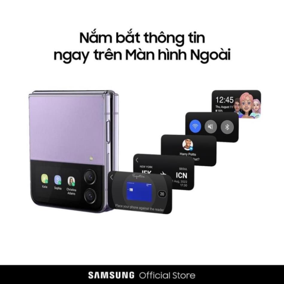 Điện Thoại Samsung Galaxy Z Flip4 Hàng Chính Hãng . Bảo hành 12 tháng . Tặng kèm phụ kiện