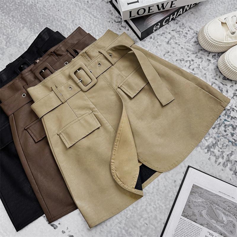 Chân Váy Da pu Dáng Ôm Lưng Cao Thời Trang Công Nghiệp Nặng 2023