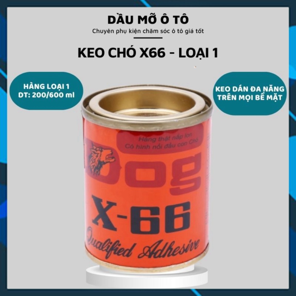 Keo Con Chó X66 (Loại 1), Dán Giày Da, Dán Gỗ, Keo Dán Đa Năng Loại 200ml, 600ml- daumooto