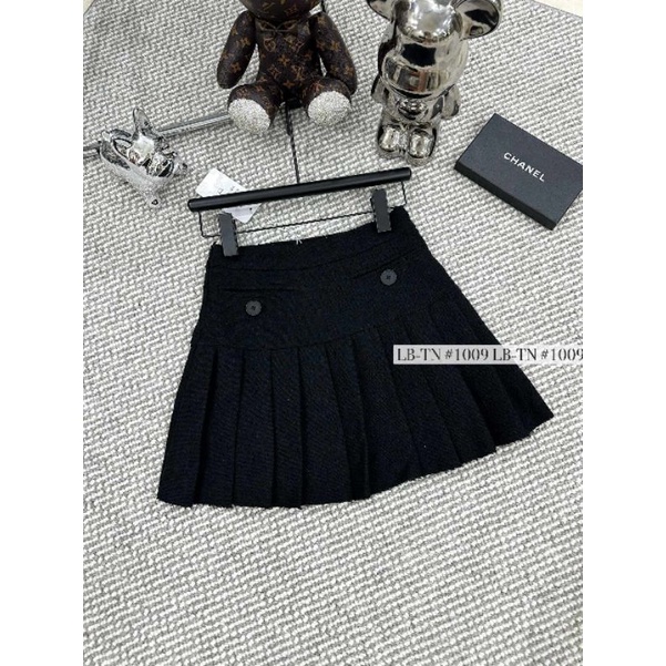 Chân váy dạ xếp ly hàng QCL1