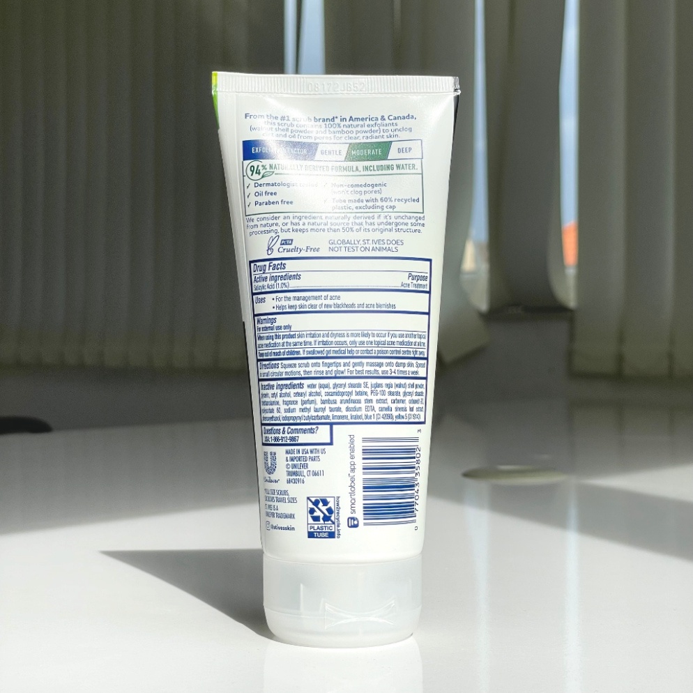 Sữa rửa mặt tẩy tế bào chết St.Ives chính hãng 170g Trà xanh &Than Tre, Cafe và dừa,...