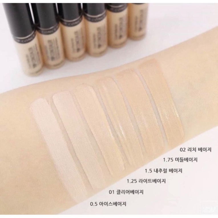 Kem che khuyết điểm The Saem Cover Perfection Tip Conceale, kem che khuyết điểm tone 1, 1.25, 1.5, 1.75, 2.0