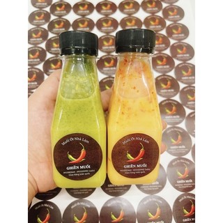 Ghiền Muối : 2 Chai muối ớt xanh, đỏ