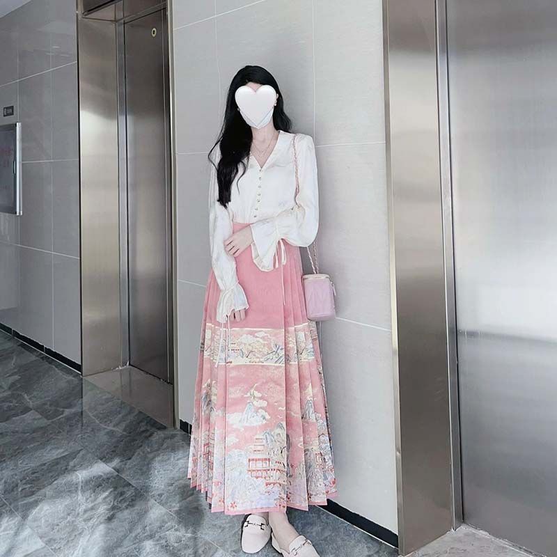 Mới Đầm Hán Phục Cách Tân Phong Cách Trung Hoa Thời Trang Mùa Thu 2023 9.5