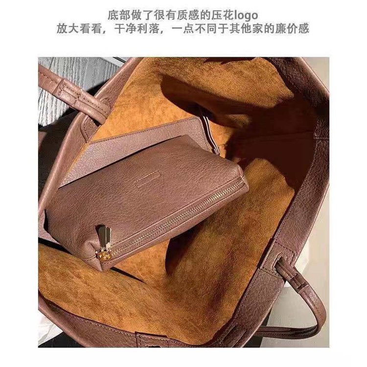 Chio Túi tote Đeo Vai Sức Chứa Lớn Màu Cà Phê 2nd Thời Trang Thu Đông Cho Nữ