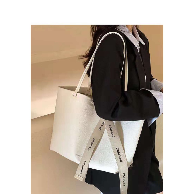 Chio Túi tote Đeo Vai Sức Chứa Lớn Màu Cà Phê 2nd Thời Trang Thu Đông Cho Nữ