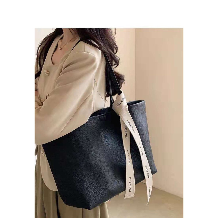 Chio Túi tote Đeo Vai Sức Chứa Lớn Màu Cà Phê 2nd Thời Trang Thu Đông Cho Nữ