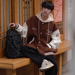 Áo Bomber Unisex - Áo khoác nỉ Hoodie mũ trùm đầu 2 lớp thêu chữ MISTERHIZII cúc bấm phong cách Hàn Quốc