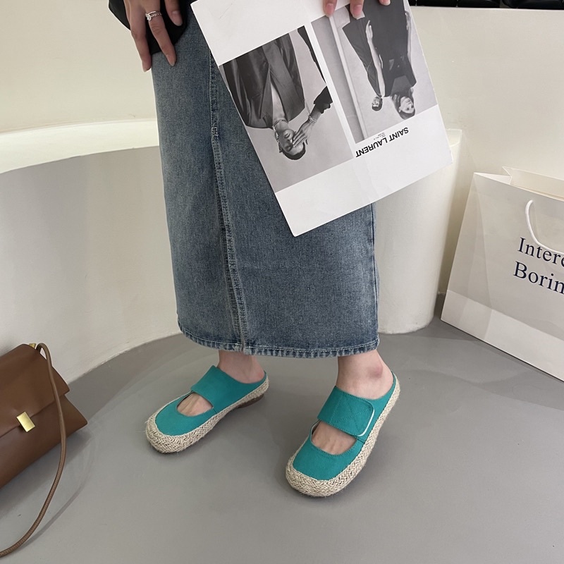 𝐒𝐨𝐝𝐚𝐤𝐞𝐢𝐭𝐡 ✿ Dép sục cói phối quai bảng ngang