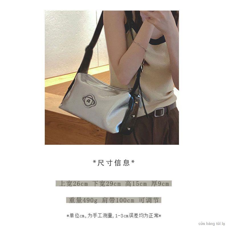 Túi đeo chéo thiết kế thích hợp thời trang mới màu sắc tương phản túi vuông nhỏ cao cấp phù hợp với túi đeo vai đơn