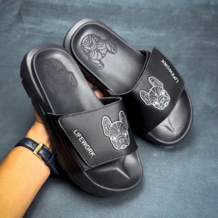 Dép giới tính quai ngang in ấn hình chú chó Pitbull thời trang dành cho nam giới nữ | Dép Nữ Rẻ . . .. si ib