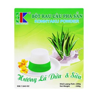   Rau câu 2 màu Dứa & sữa 200g (Hộp) - TTT082 
